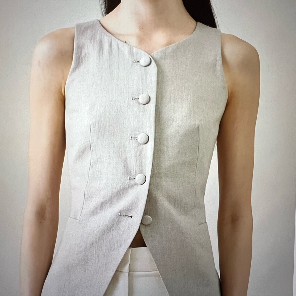 Attersee sculpted vest / Sand